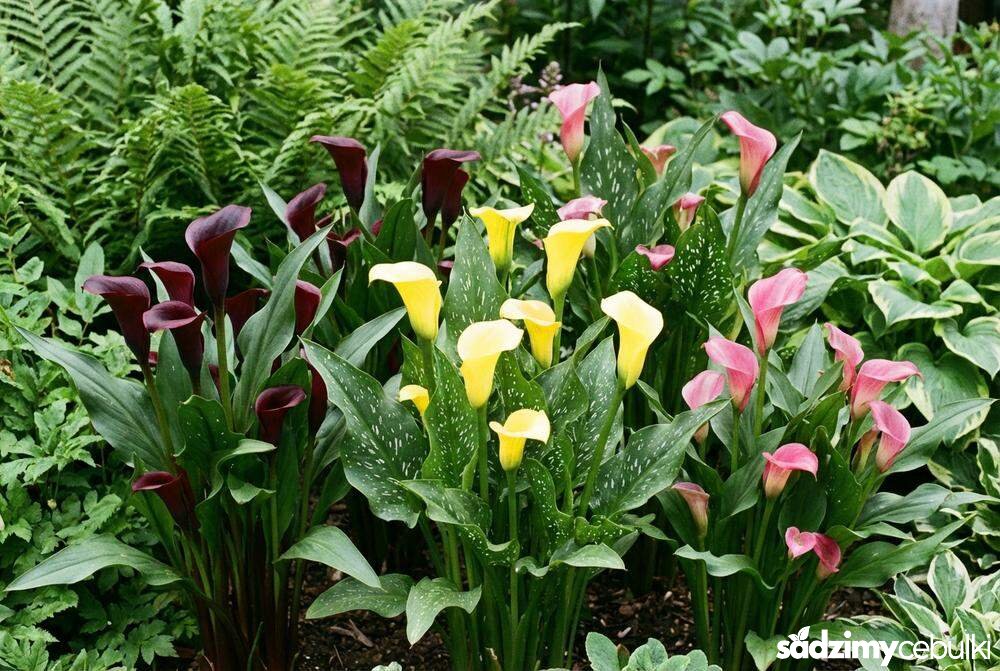 Kolorowe odmiany kalii ogrodowej