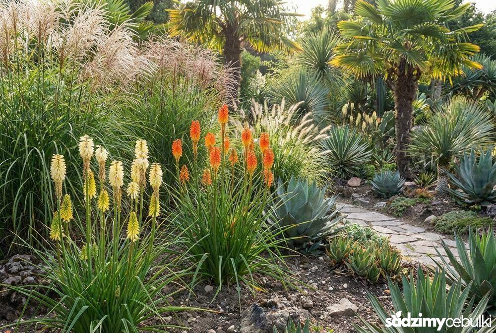 Różne odmiany kolorystyczne trytomy na rabacie